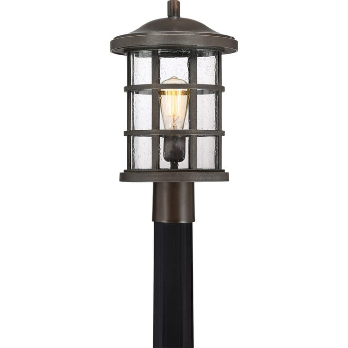 Quoizel Crusade 10" Outdoor Post Light in Palladian Bronze Quoizel Crusade 10" Outdoor Post Light in Palladian Bronze