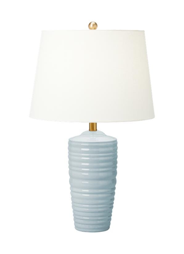 Generation Lighting Waveland Table Lamp in Frosted Anglia by Chapman & Myers