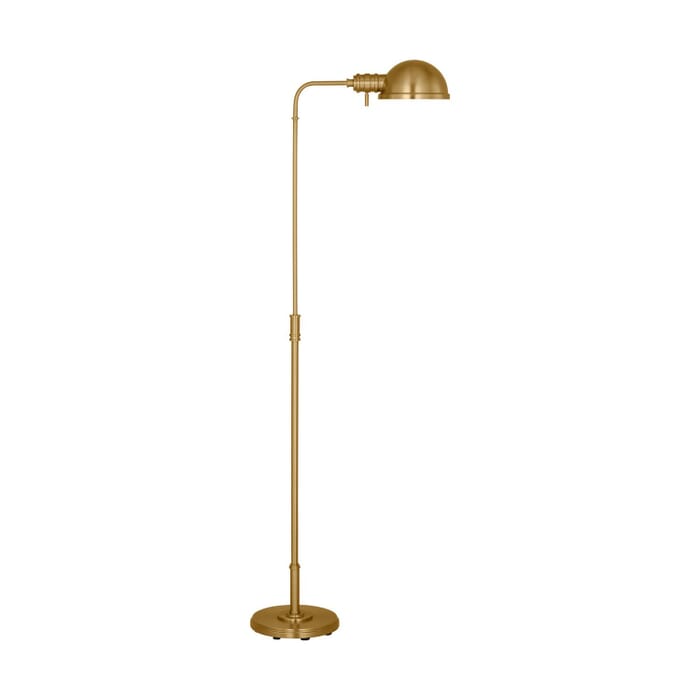 Belmont 1-Light Floor Lamp in Burnished Brass Belmont 1-Light Floor Lamp in Burnished Brass