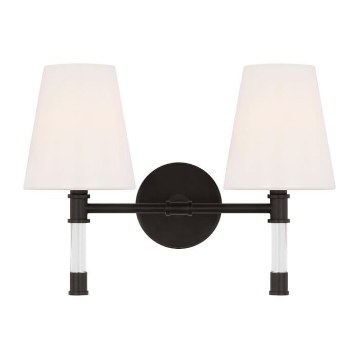 Hanover 2-Light Bathroom Vanity Light in Aged Iron Hanover 2-Light Bathroom Vanity Light in Aged Iron