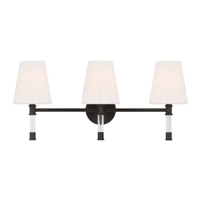 Hanover 3-Light Bathroom Vanity Light in Aged Iron Hanover 3-Light Bathroom Vanity Light in Aged Iron