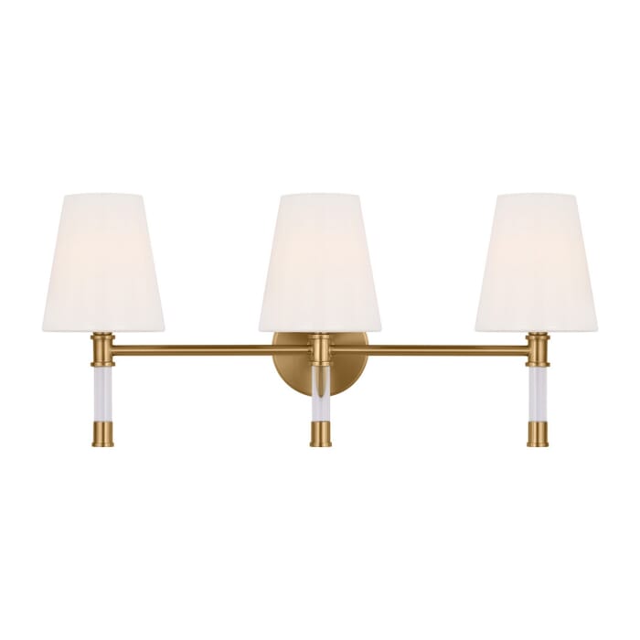 Hanover 3-Light Bathroom Vanity Light in Burnished Brass Hanover 3-Light Bathroom Vanity Light in Burnished Brass