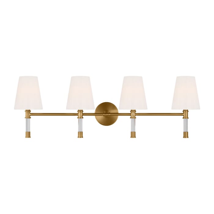Hanover 3-Light Bathroom Vanity Light in Burnished Brass Hanover 3-Light Bathroom Vanity Light in Burnished Brass