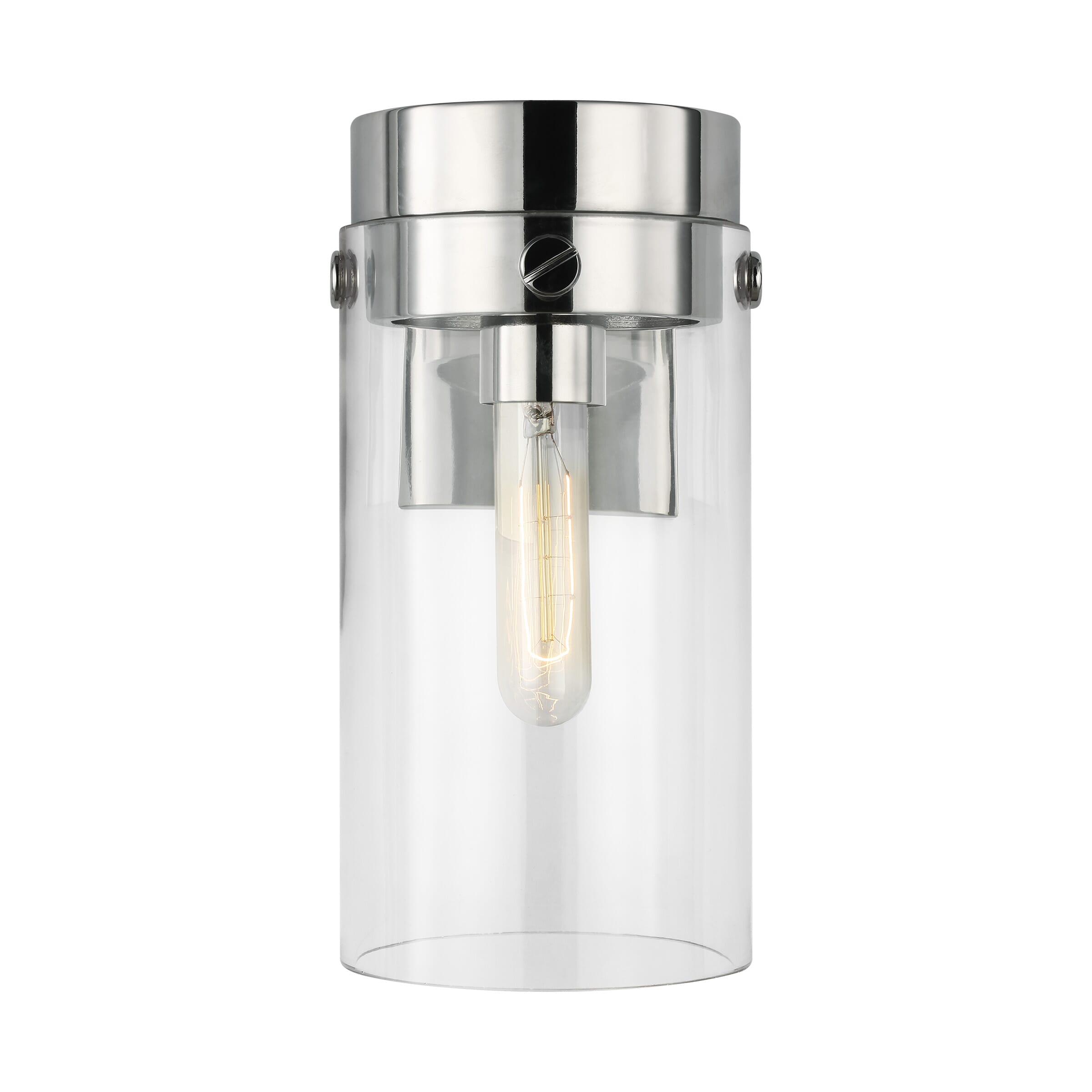 Generation Lighting Garrett Wall Sconce in Polished Nickel by Chapman & Myers