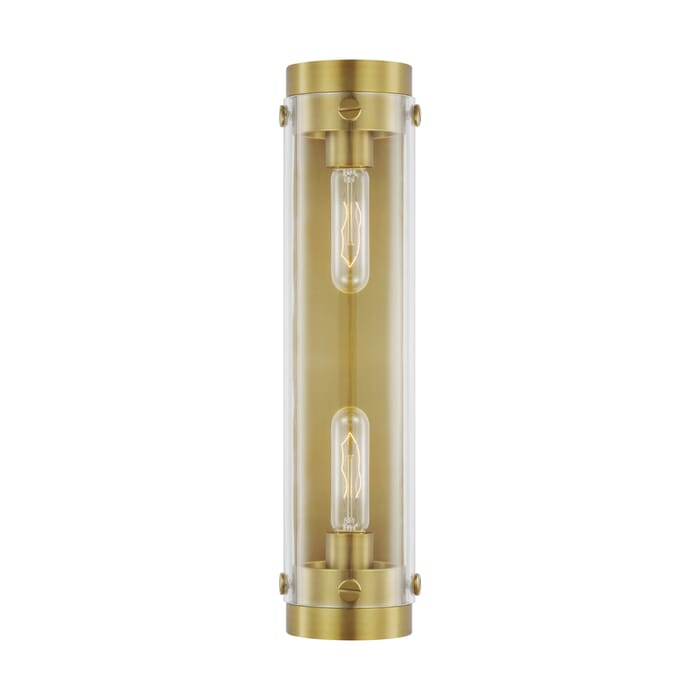 Generation Lighting Garrett 2-Light Bathroom Vanity Light in Burnished Brass by Chapman & Myers Generation Lighting Garrett 2-Light Bathroom Vanity Light in Burnished Brass by Chapman & Myers