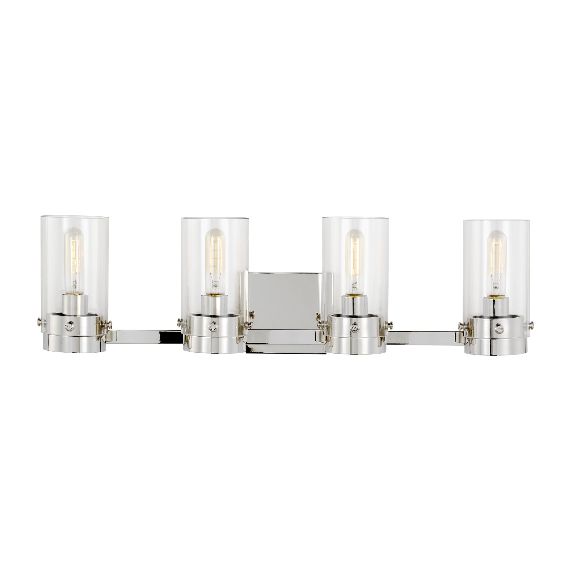 Generation Lighting Garrett 4-Light Bathroom Vanity Light in Polished Nickel by Chapman & Myers