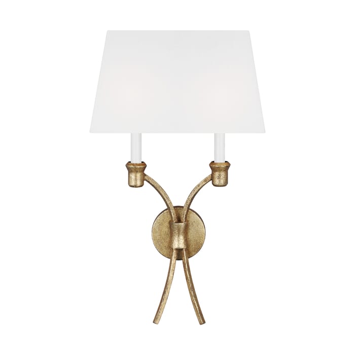 Generation Lighting Westerly 2-Light Wall Sconce in Antique Gild by Chapman & Myers Generation Lighting Westerly 2-Light Wall Sconce in Antique Gild by Chapman & Myers
