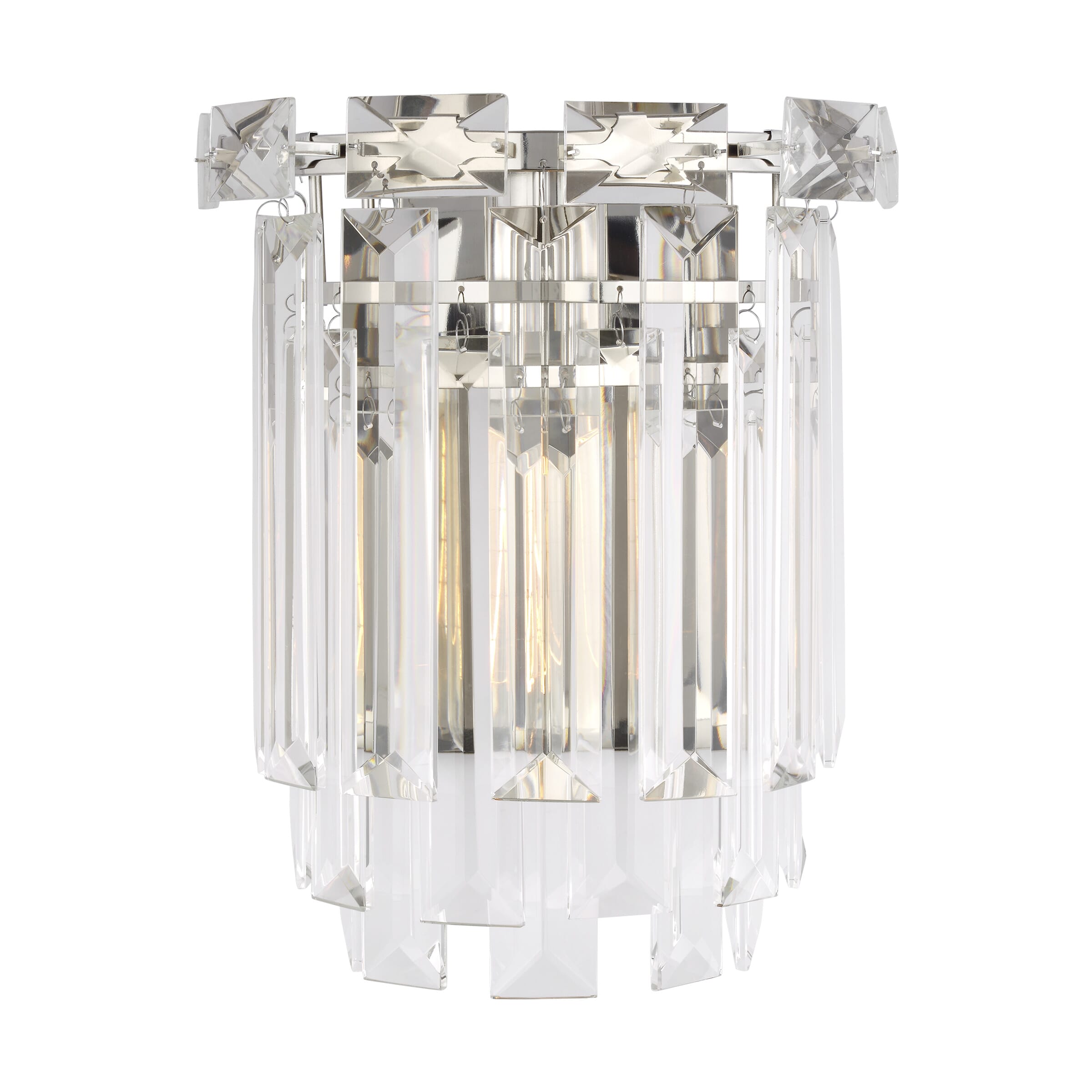 Generation Lighting Arden Wall Sconce in Polished Nickel by Chapman & Myers