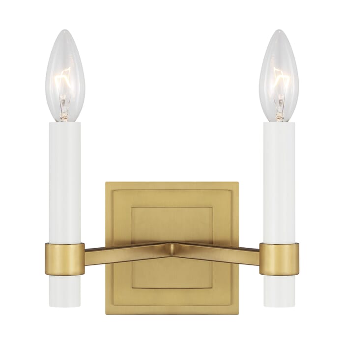 Generation Lighting Marston 2-Light Wall Sconce in Burnished Brass by Chapman & Myers Generation Lighting Marston 2-Light Wall Sconce in Burnished Brass by Chapman & Myers