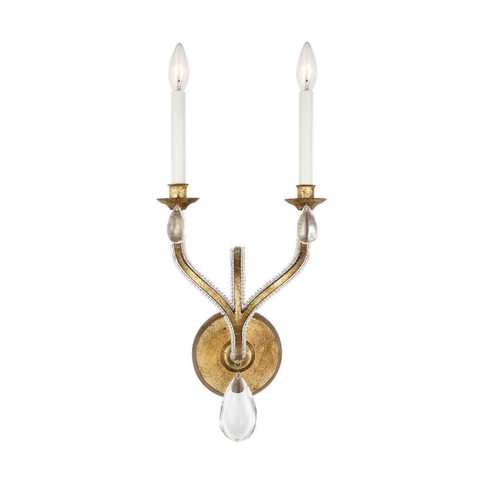 Generation Lighting Kinsale 2-Light Wall Sconce in Antique Gild by Chapman & Myers Generation Lighting Kinsale 2-Light Wall Sconce in Antique Gild by Chapman & Myers