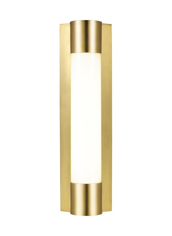 Generation Lighting Loring Bathroom Vanity Light in Burnished Brass by Chapman & Myers