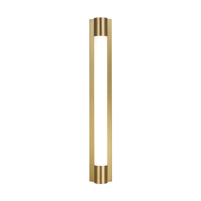 Generation Lighting Loring Bathroom Vanity Light in Burnished Brass by Chapman & Myers Generation Lighting Loring Bathroom Vanity Light in Burnished Brass by Chapman & Myers