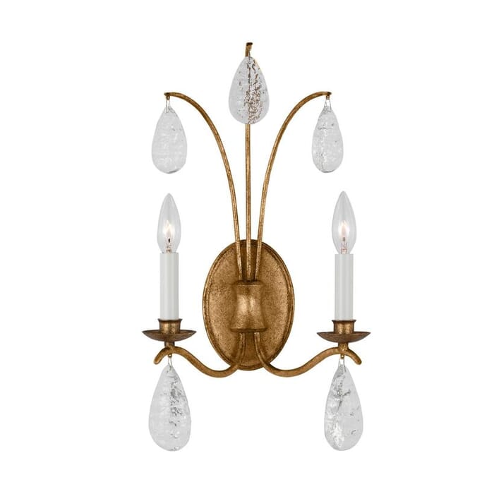 Generation Lighting Shannon 2-Light Wall Sconce in Antique Gild by Chapman & Myers Generation Lighting Shannon 2-Light Wall Sconce in Antique Gild by Chapman & Myers