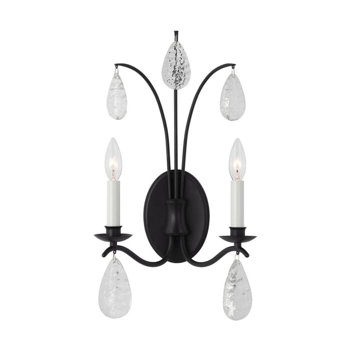 Generation Lighting Shannon 2-Light Wall Sconce in Aged Iron by Chapman & Myers Generation Lighting Shannon 2-Light Wall Sconce in Aged Iron by Chapman & Myers