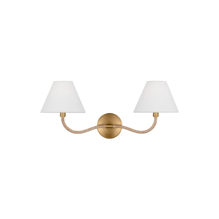 Laguna 2-Light Wall Sconce in Burnished Brass Laguna 2-Light Wall Sconce in Burnished Brass