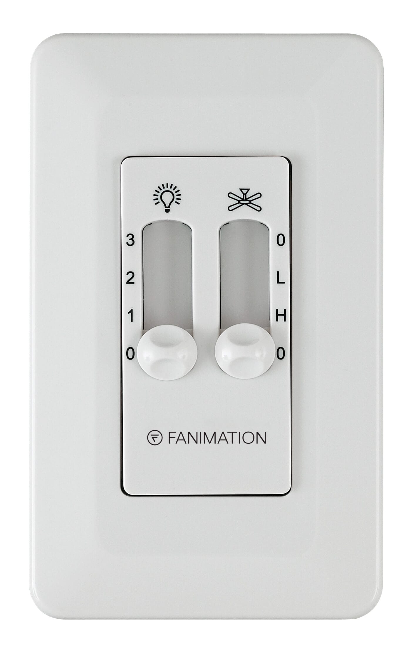 Fanimation Ceiling Fan Control Gray White - LightsOnline.com