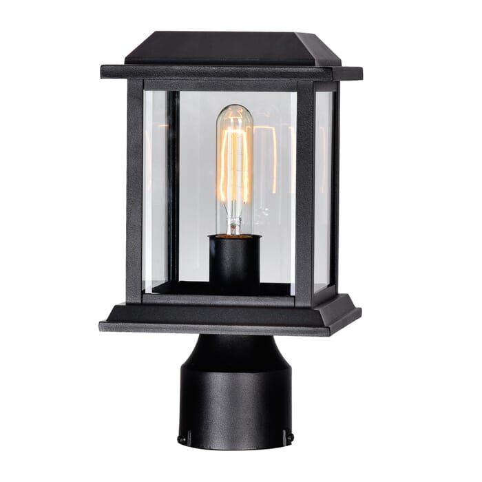 CWI Blackbridge 1 Light Outdoor Black Lantern Head CWI Blackbridge 1 Light Outdoor Black Lantern Head
