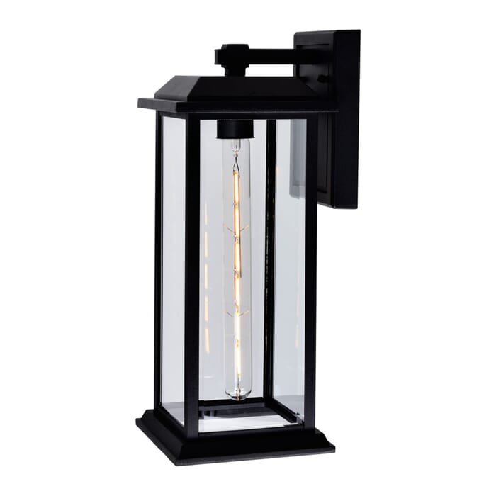 CWI Blackbridge 1 Light Outdoor Black Wall Lantern CWI Blackbridge 1 Light Outdoor Black Wall Lantern