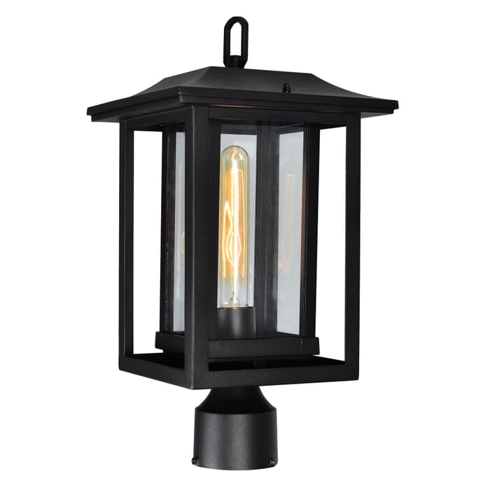 CWI Winfield 1 Light Black Outdoor Lantern Head CWI Winfield 1 Light Black Outdoor Lantern Head