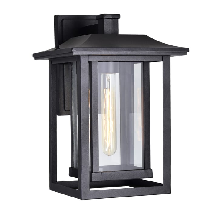 CWI Winfield 1 Light Black Outdoor Wall Light CWI Winfield 1 Light Black Outdoor Wall Light