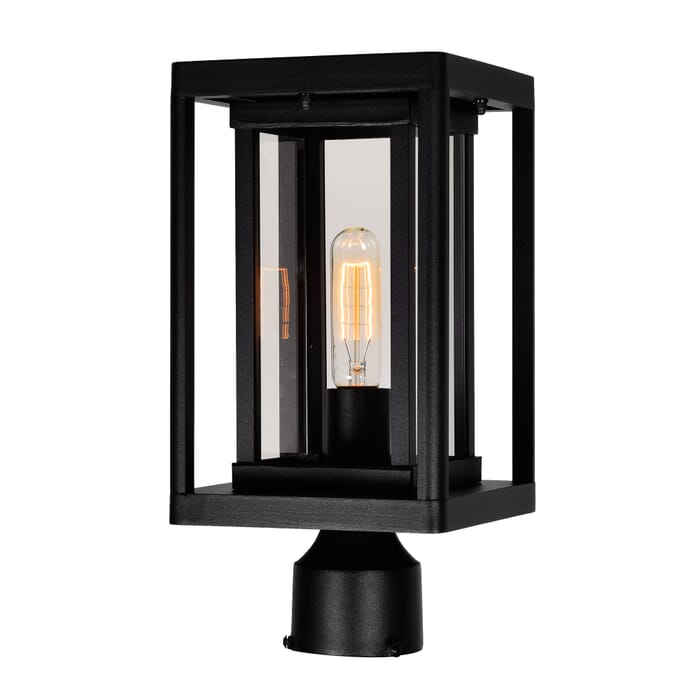 CWI Mulvane 1 Light Black Outdoor Lantern Head CWI Mulvane 1 Light Black Outdoor Lantern Head