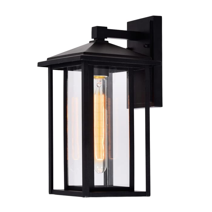 CWI Crawford 1 Light Black Outdoor Wall Light CWI Crawford 1 Light Black Outdoor Wall Light