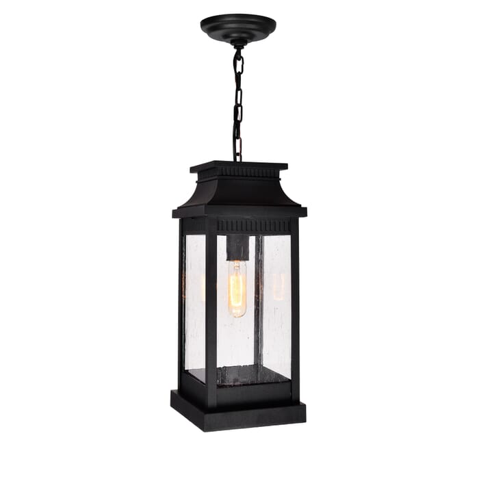 CWI Milford 1 Light Outdoor Black Pendant CWI Milford 1 Light Outdoor Black Pendant