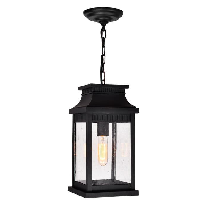 CWI Milford 1 Light Outdoor Black Pendant CWI Milford 1 Light Outdoor Black Pendant