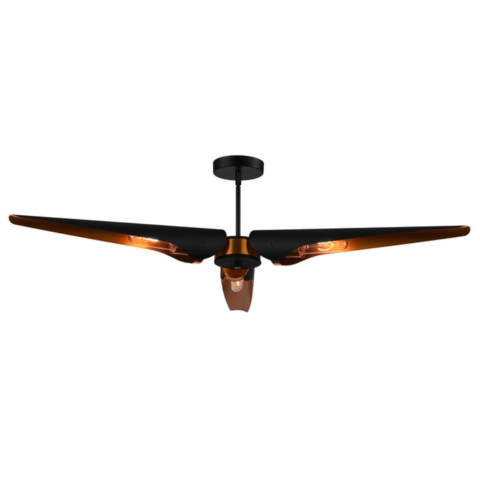 CWI Amar 3 Light Chandelier With Matte Black Finish CWI Amar 3 Light Chandelier With Matte Black Finish