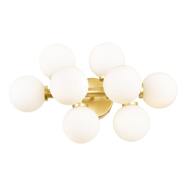 CWI Arya 8 Light Wall Sconce With Satin Gold Finish CWI Arya 8 Light Wall Sconce With Satin Gold Finish