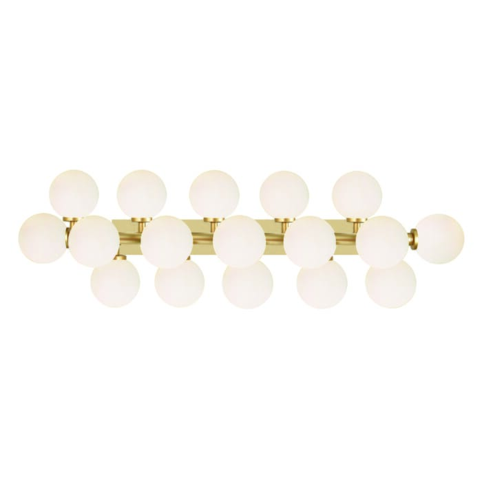 CWI Arya 17 Light Wall Sconce With Satin Gold Finish CWI Arya 17 Light Wall Sconce With Satin Gold Finish