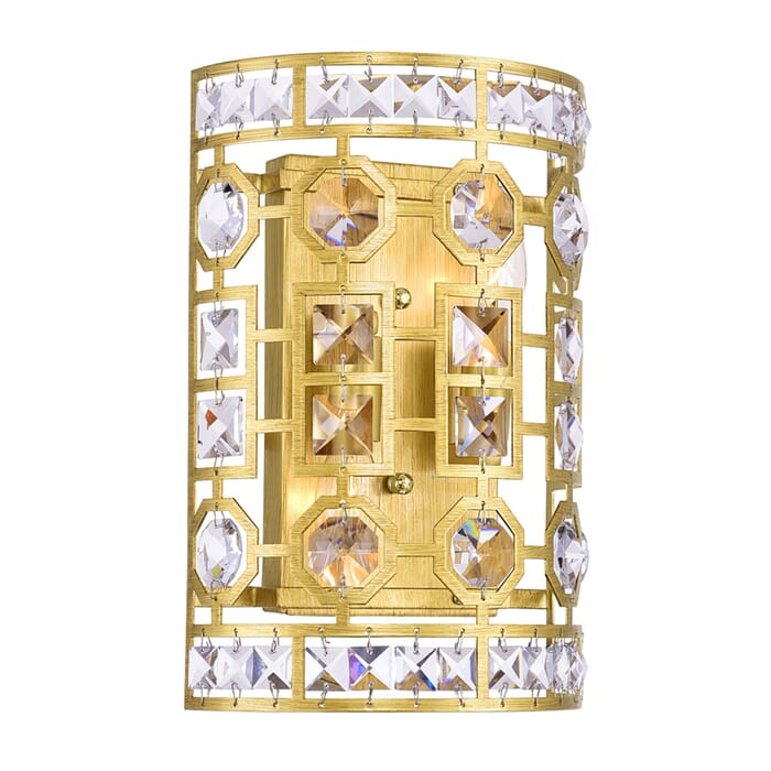 CWI Belinda 2 Light Wall Sconce With Champagne Finish CWI Belinda 2 Light Wall Sconce With Champagne Finish