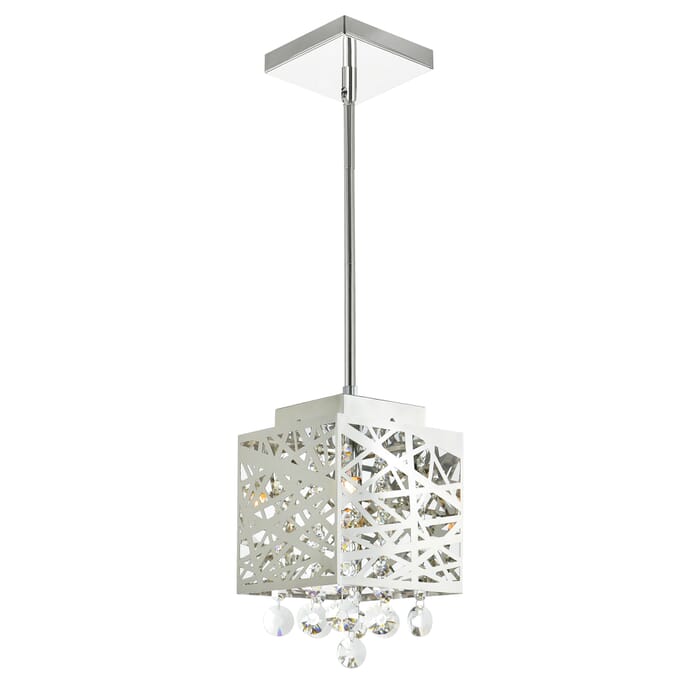 CWI Eternity 1 Light Pendant With Chrome Finish CWI Eternity 1 Light Pendant With Chrome Finish