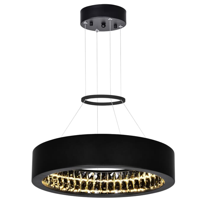 CWI Rosalina LED Chandelier With Matte Black Finish CWI Rosalina LED Chandelier With Matte Black Finish