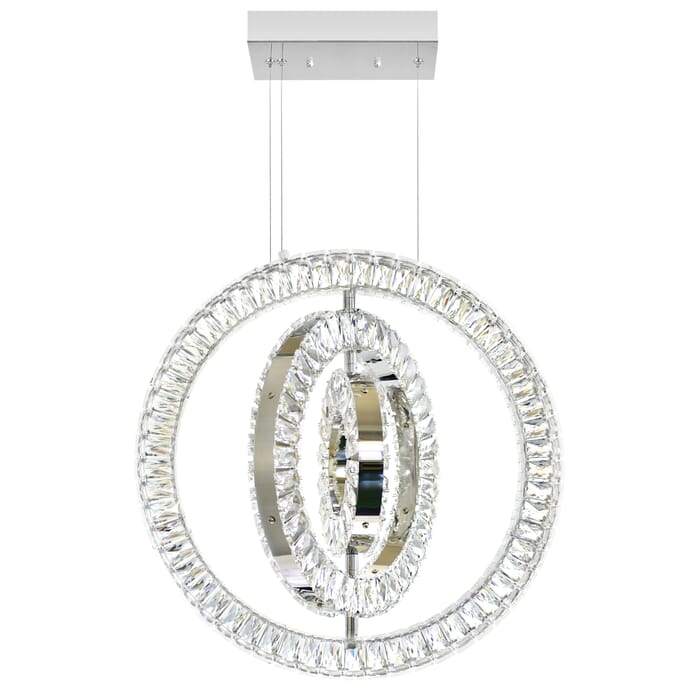 CWI Celina LED Chandelier With Chrome Finish CWI Celina LED Chandelier With Chrome Finish