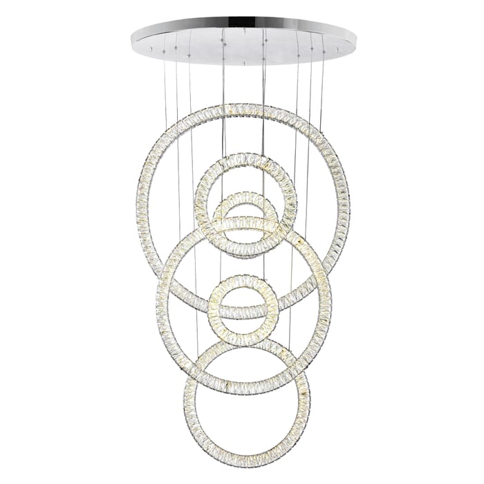 CWI Celina LED Chandelier With Chrome Finish CWI Celina LED Chandelier With Chrome Finish