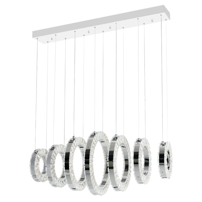 CWI Celina LED Chandelier With Chrome Finish CWI Celina LED Chandelier With Chrome Finish