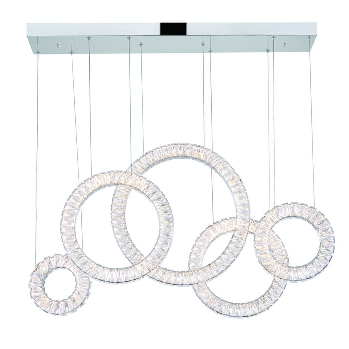CWI Celina LED Chandelier With Chrome Finish CWI Celina LED Chandelier With Chrome Finish