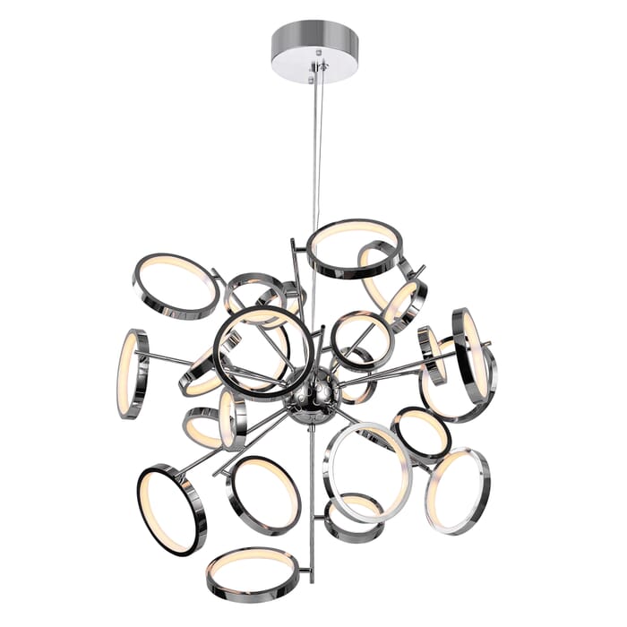 CWI Colette LED Chandelier With Chrome Finish CWI Colette LED Chandelier With Chrome Finish