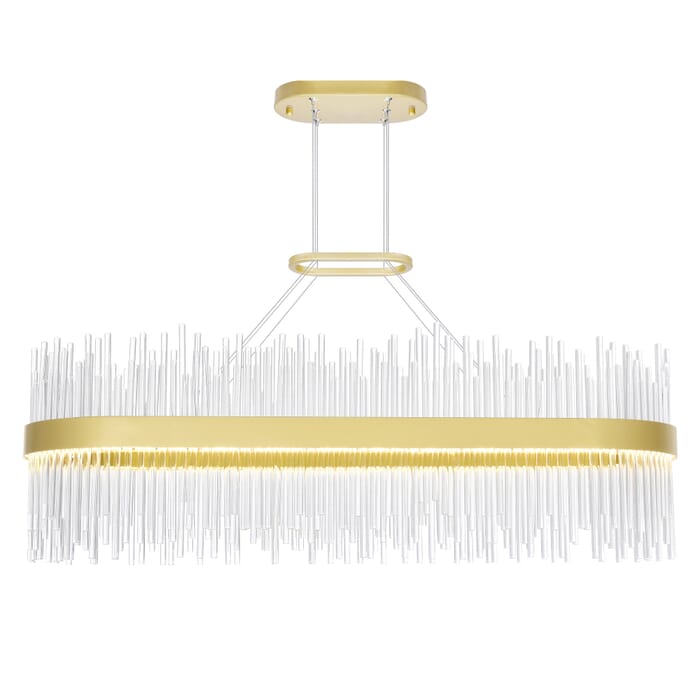 CWI Genevieve LED Chandelier With Medallion Gold Finish CWI Genevieve LED Chandelier With Medallion Gold Finish