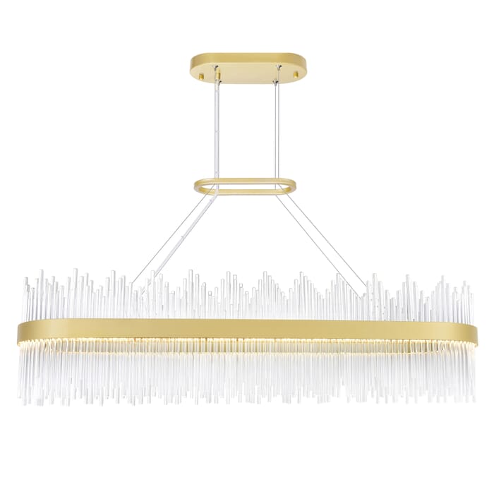 CWI Genevieve LED Chandelier With Medallion Gold Finish CWI Genevieve LED Chandelier With Medallion Gold Finish