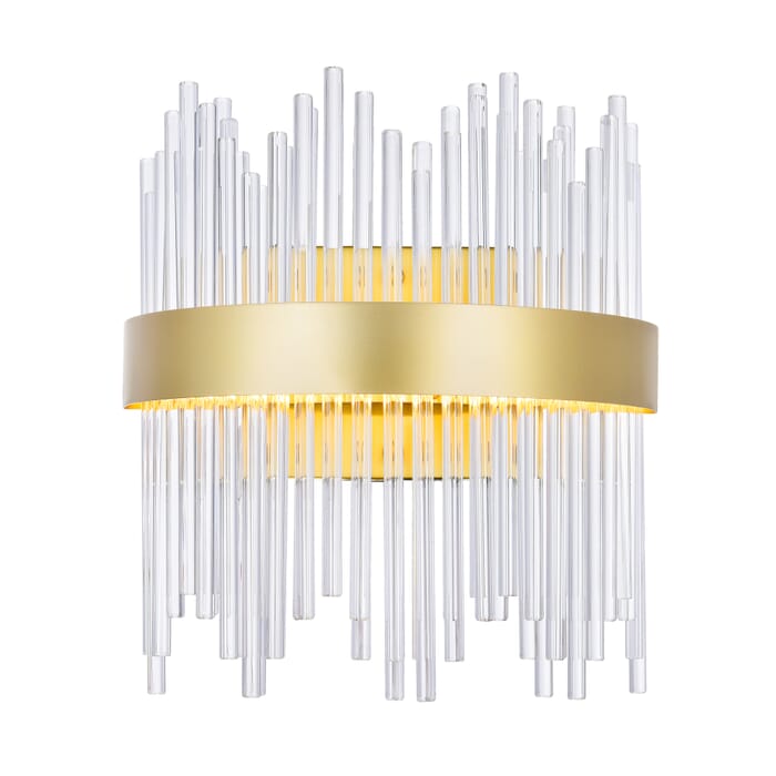 CWI Genevieve LED Wall Sconce With Medallion Gold Finish CWI Genevieve LED Wall Sconce With Medallion Gold Finish