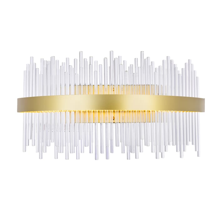 CWI Genevieve LED Wall Sconce With Medallion Gold Finish CWI Genevieve LED Wall Sconce With Medallion Gold Finish