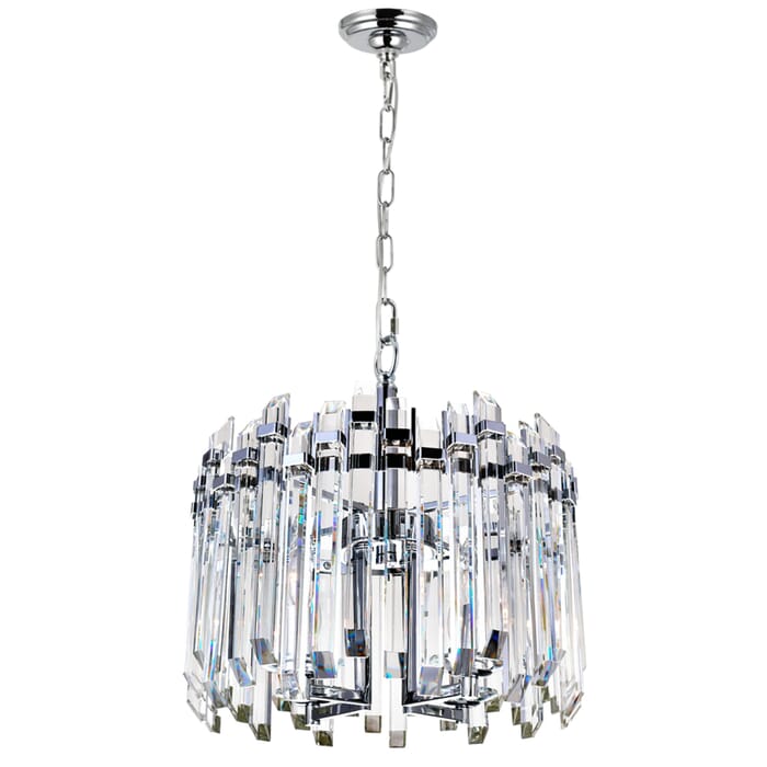 CWI Henrietta 4 Light Chandelier With Chrome Finish CWI Henrietta 4 Light Chandelier With Chrome Finish
