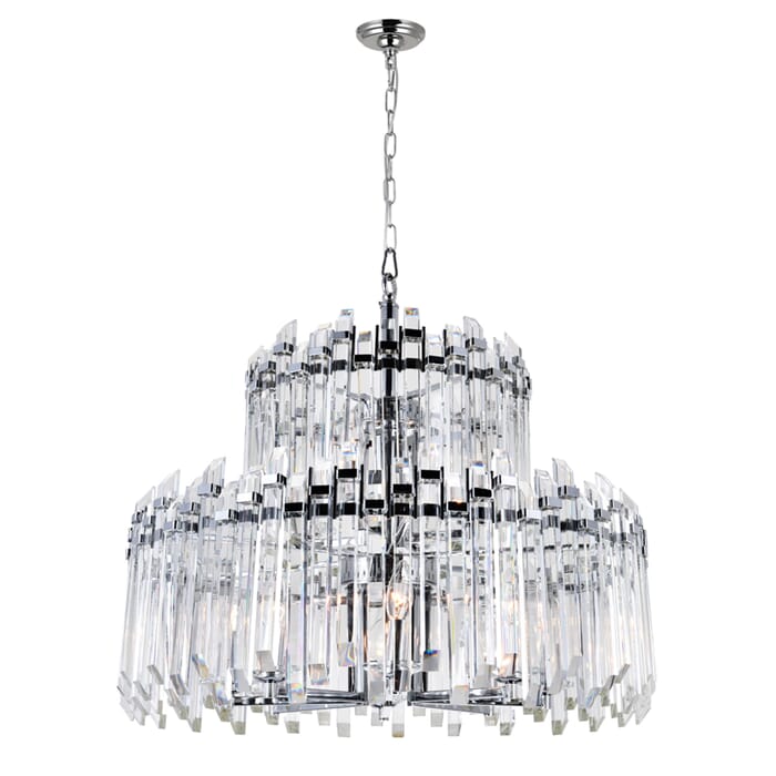 CWI Henrietta 12 Light Chandelier With Chrome Finish CWI Henrietta 12 Light Chandelier With Chrome Finish