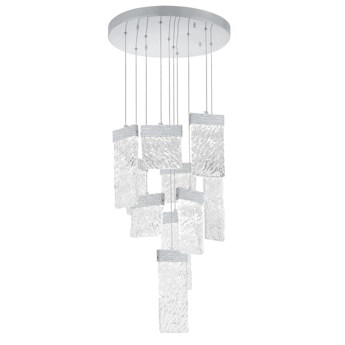 CWI Carolina LED Chandelier With Pewter Finish CWI Carolina LED Chandelier With Pewter Finish
