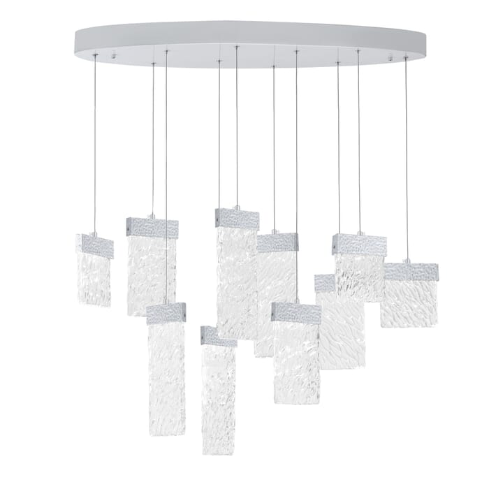 CWI Carolina LED Chandelier With Pewter Finish CWI Carolina LED Chandelier With Pewter Finish