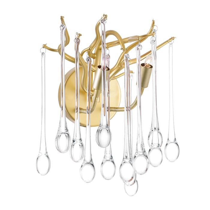 CWI Anita 2 Light Wall Sconce With Gold Leaf Finish CWI Anita 2 Light Wall Sconce With Gold Leaf Finish