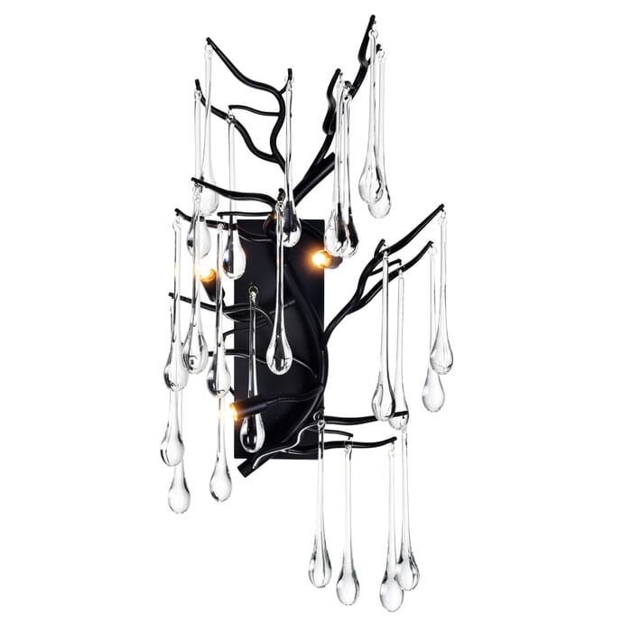 CWI Anita 3 Light Wall Sconce With Black Finish CWI Anita 3 Light Wall Sconce With Black Finish