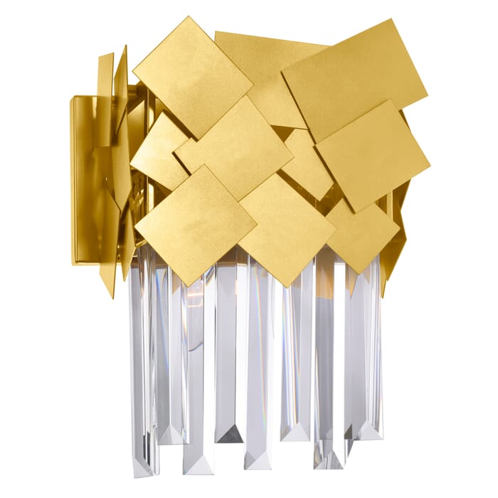 CWI Panache 1 Light Wall Light With Medallion Gold Finish CWI Panache 1 Light Wall Light With Medallion Gold Finish